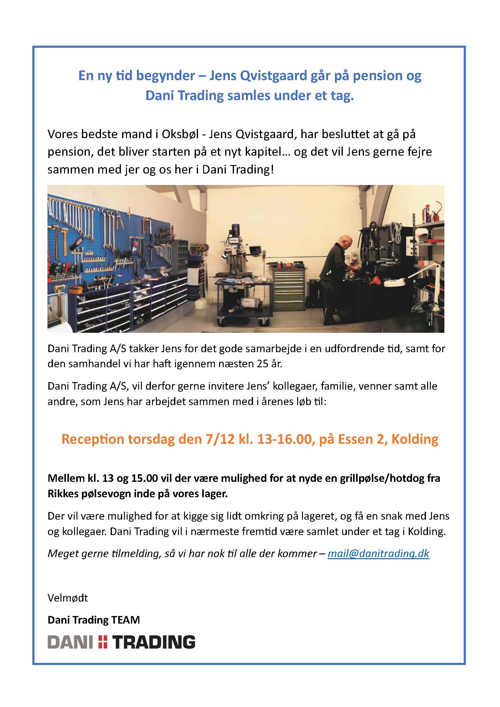 Jens Qvistgaard reception